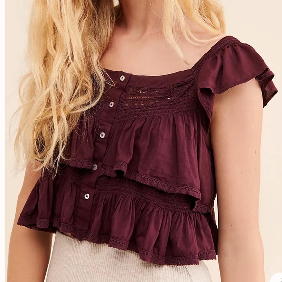 Free people sunny days ahead crop top - Picture 1 of 11